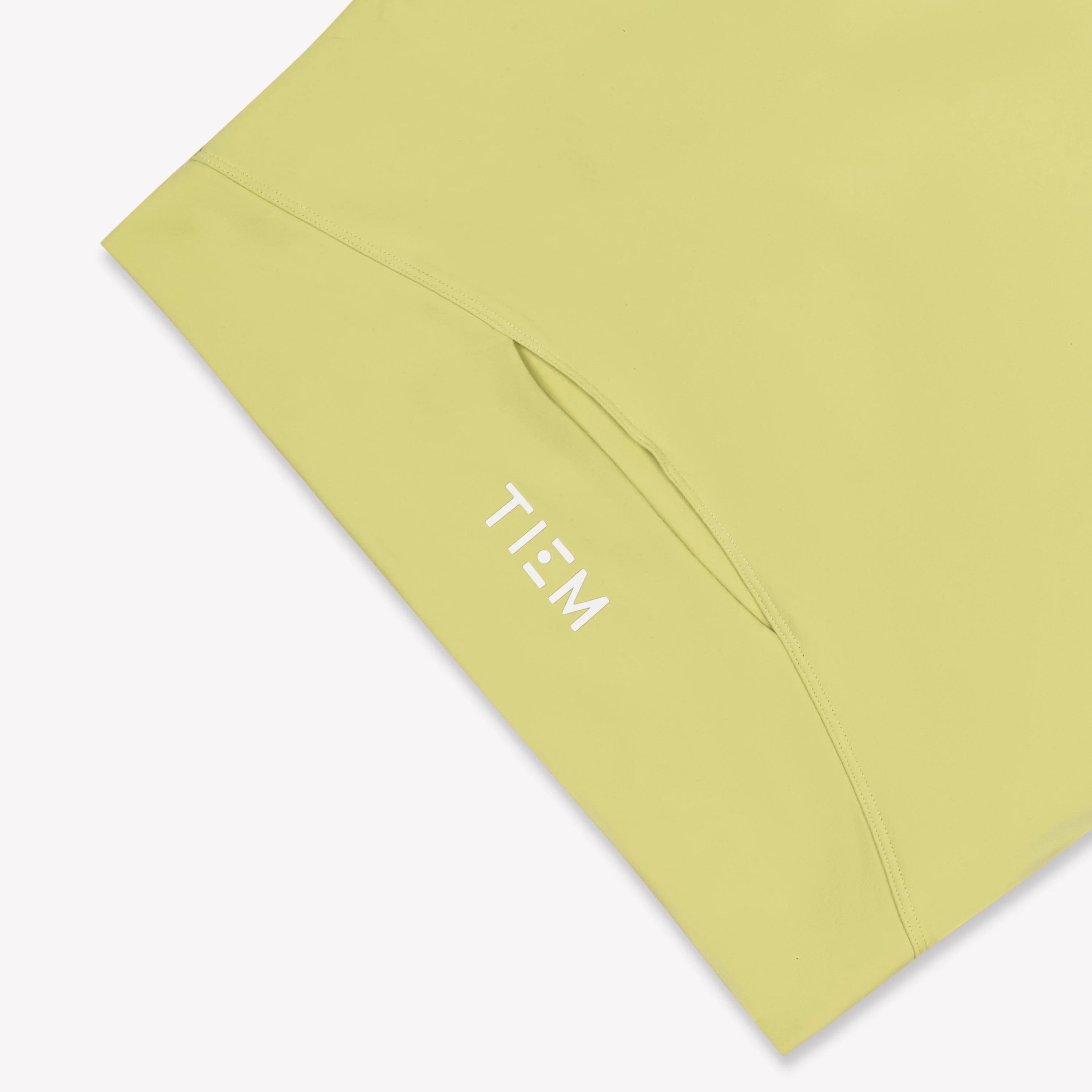 Cropped Long Sleeve - Citron/White - Image 5