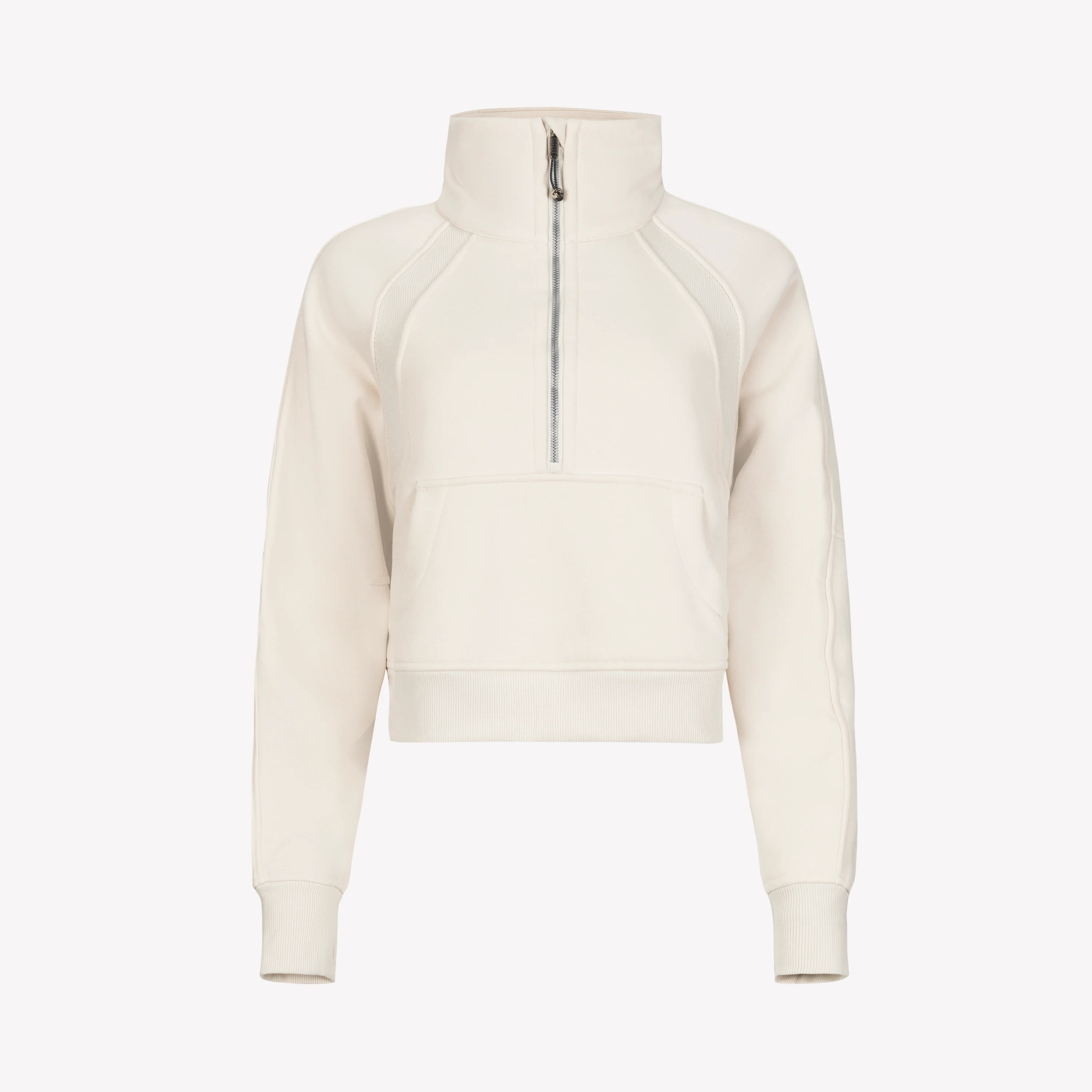 Half Zip Pullover - Ecru/Silver - Image 3