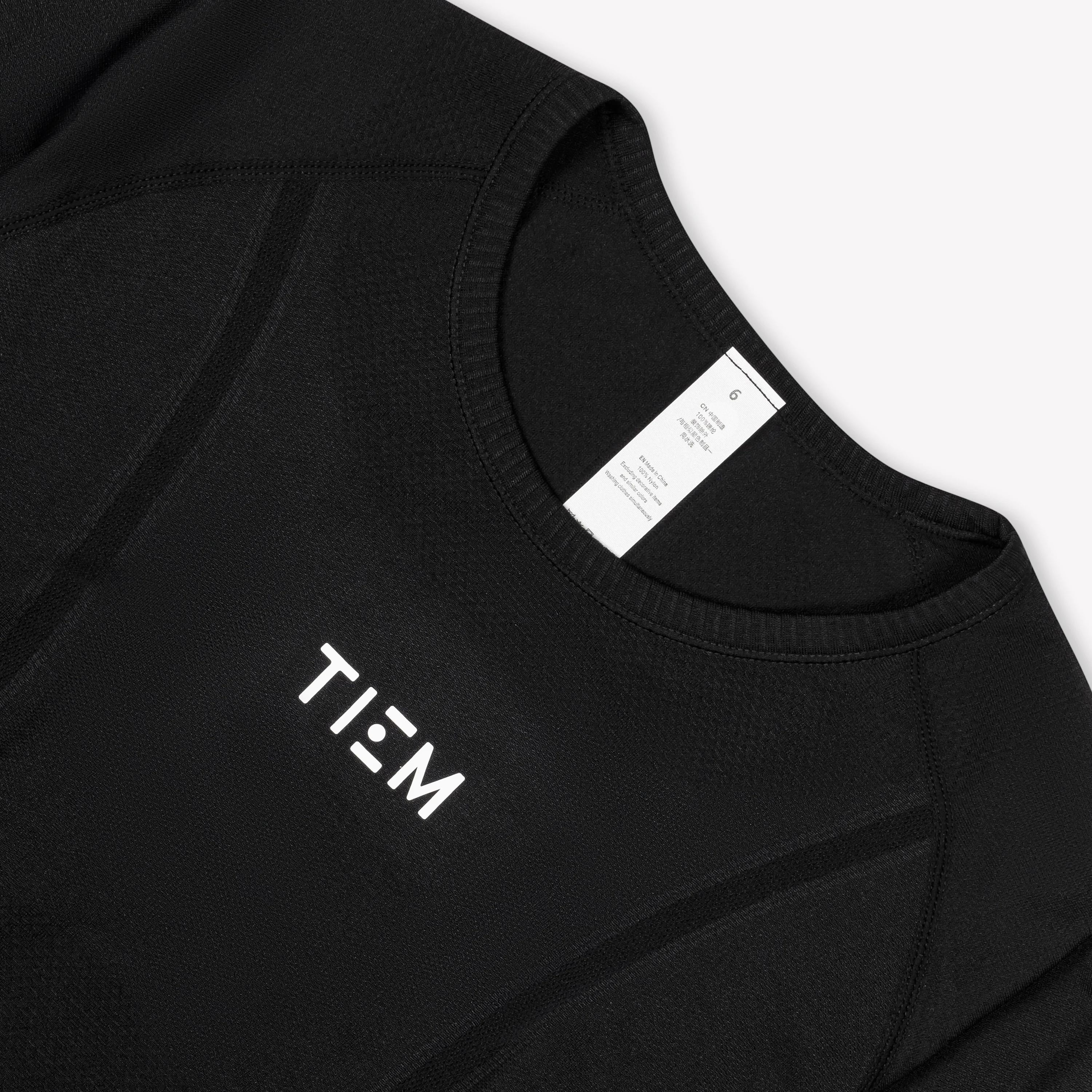 Seamless Long Sleeve - Black/White - Image 3
