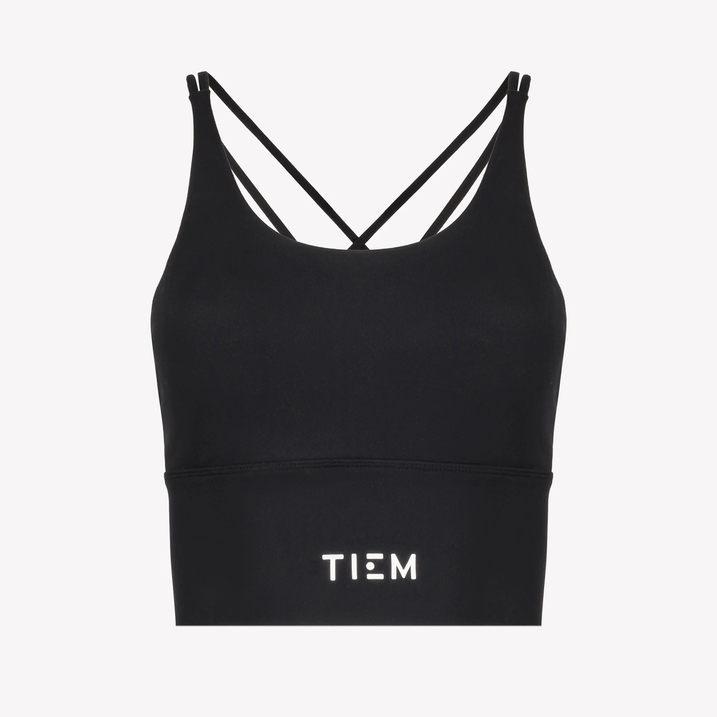 Strappy Sports Bra - Black/White - Image 3